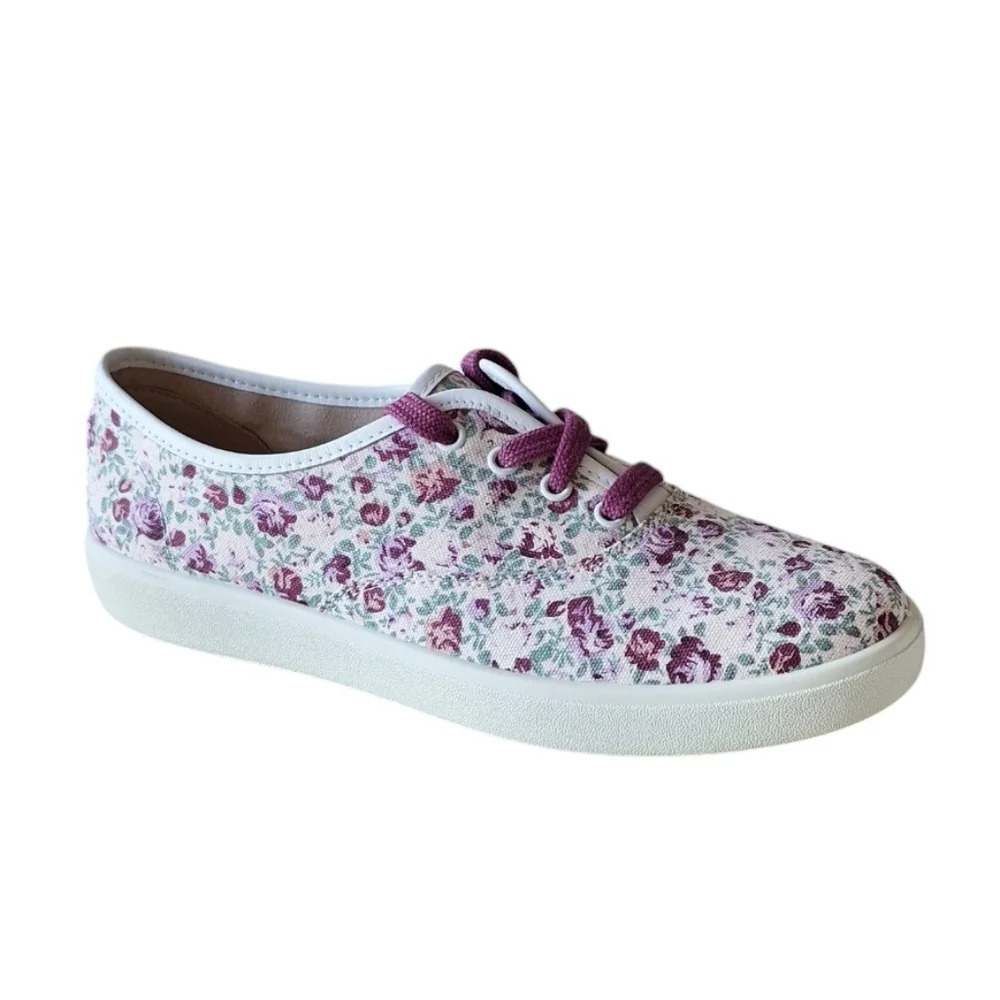 Hotter Mabel Pink Floral Sneakers Garden Girl Cottagecore Fairycore Coquette 7.5